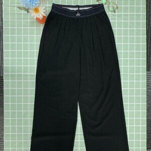 Alo Yoga Black Wide Leg Pants Cozy Stylish (Regular NWT)💖🎈